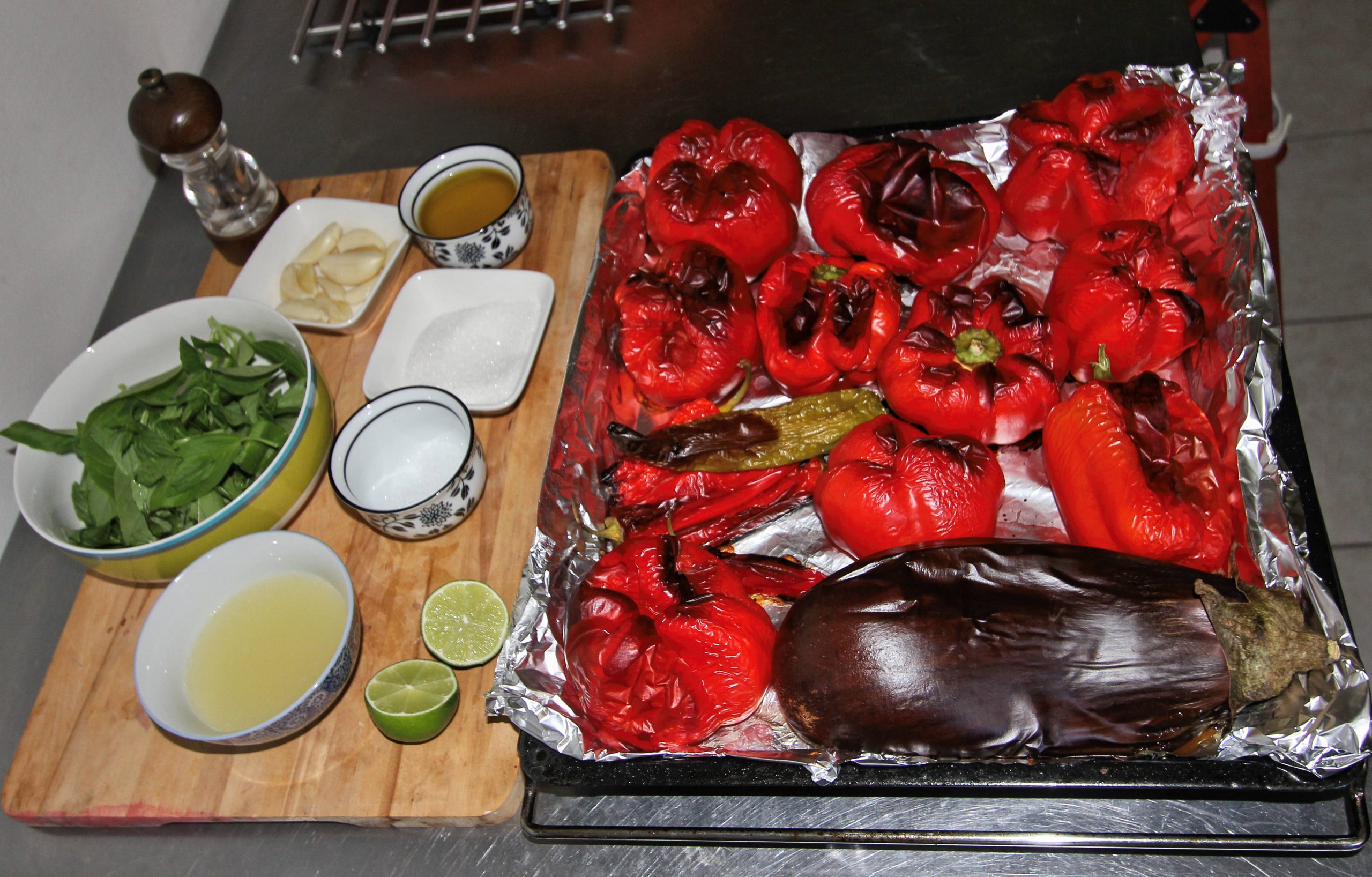 Ajvar ingredients