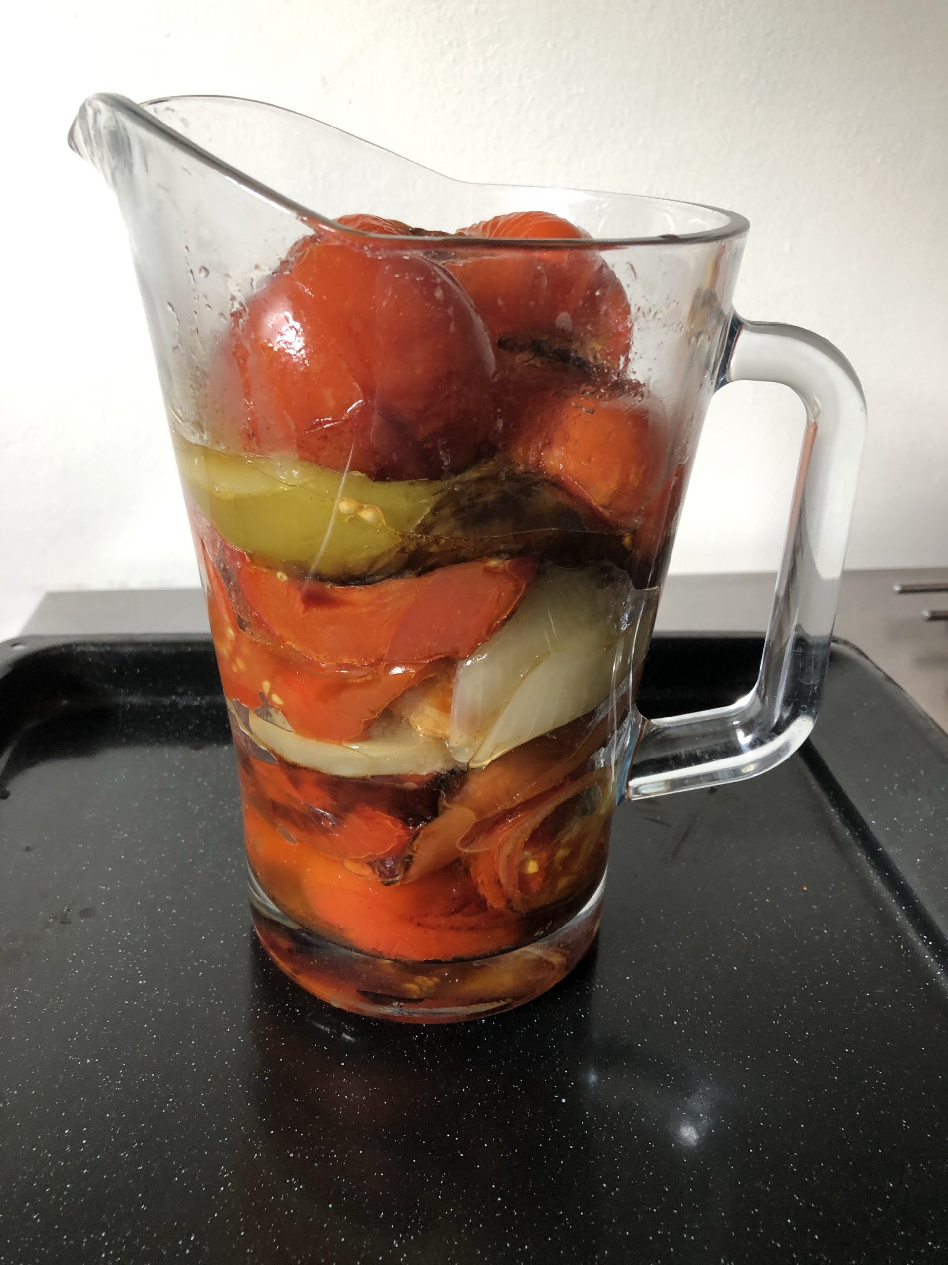 Tomato/onion/pepper version of ajvar