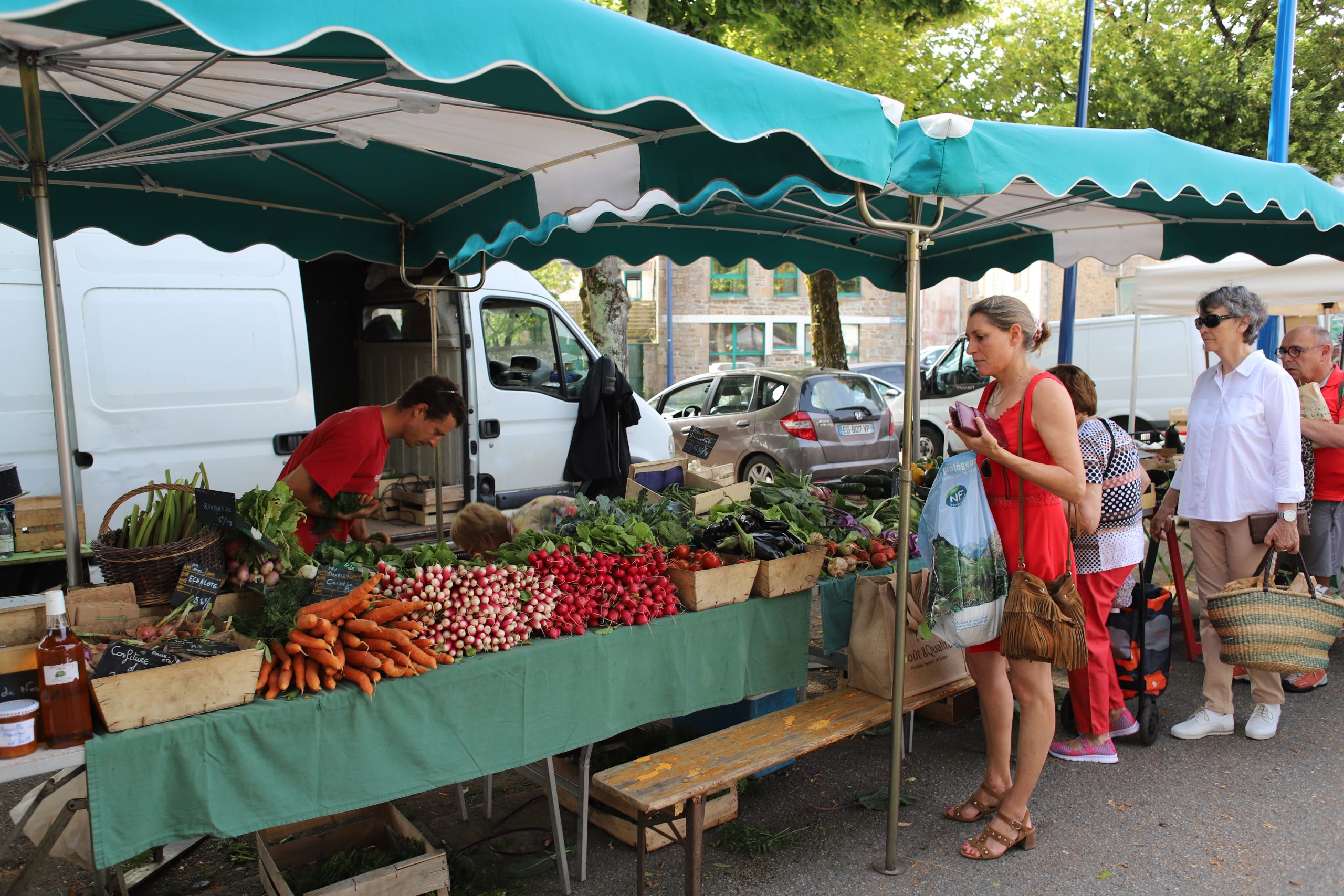 Farmer's market in Auray