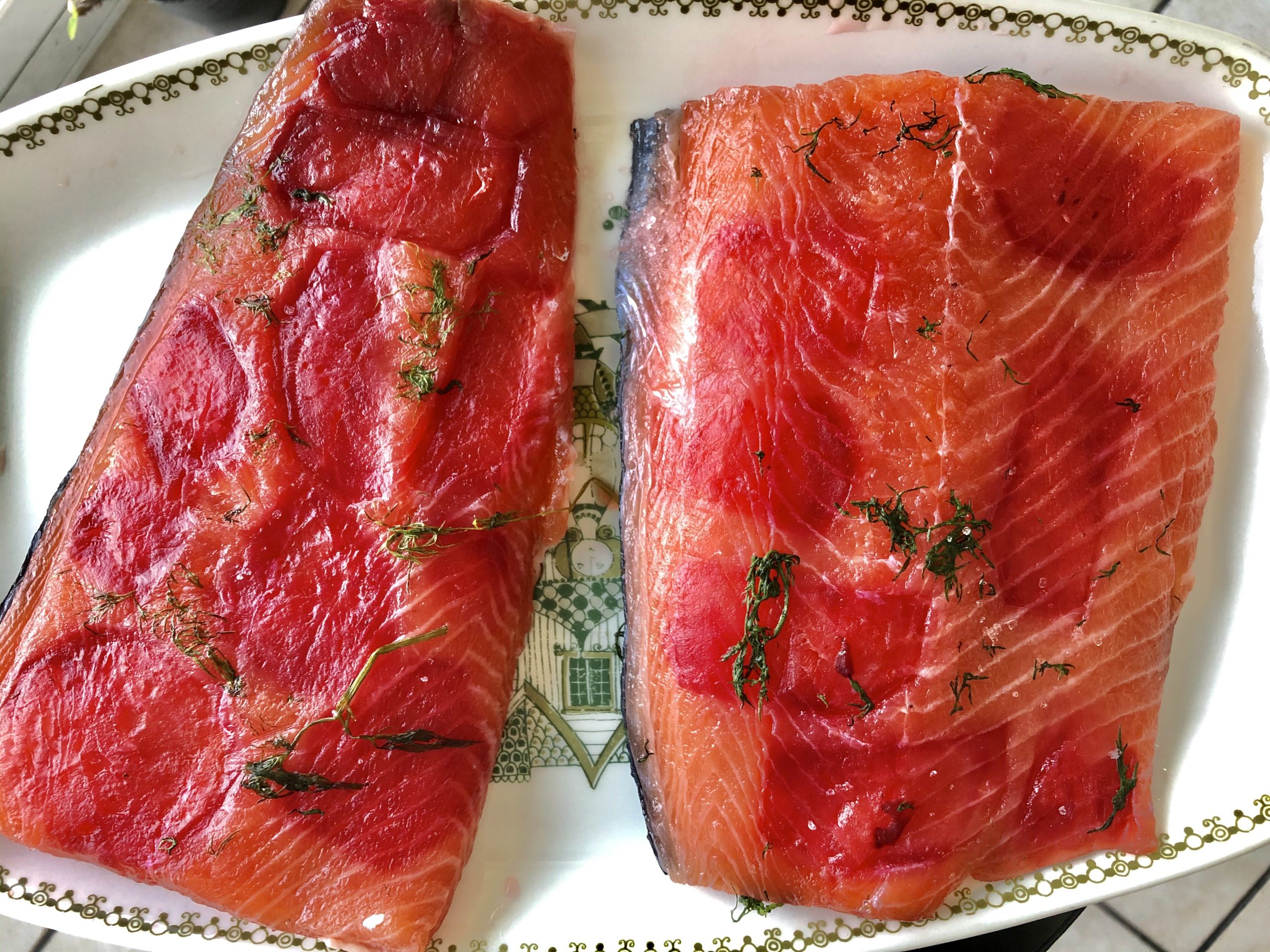 Gravlax with beetroot