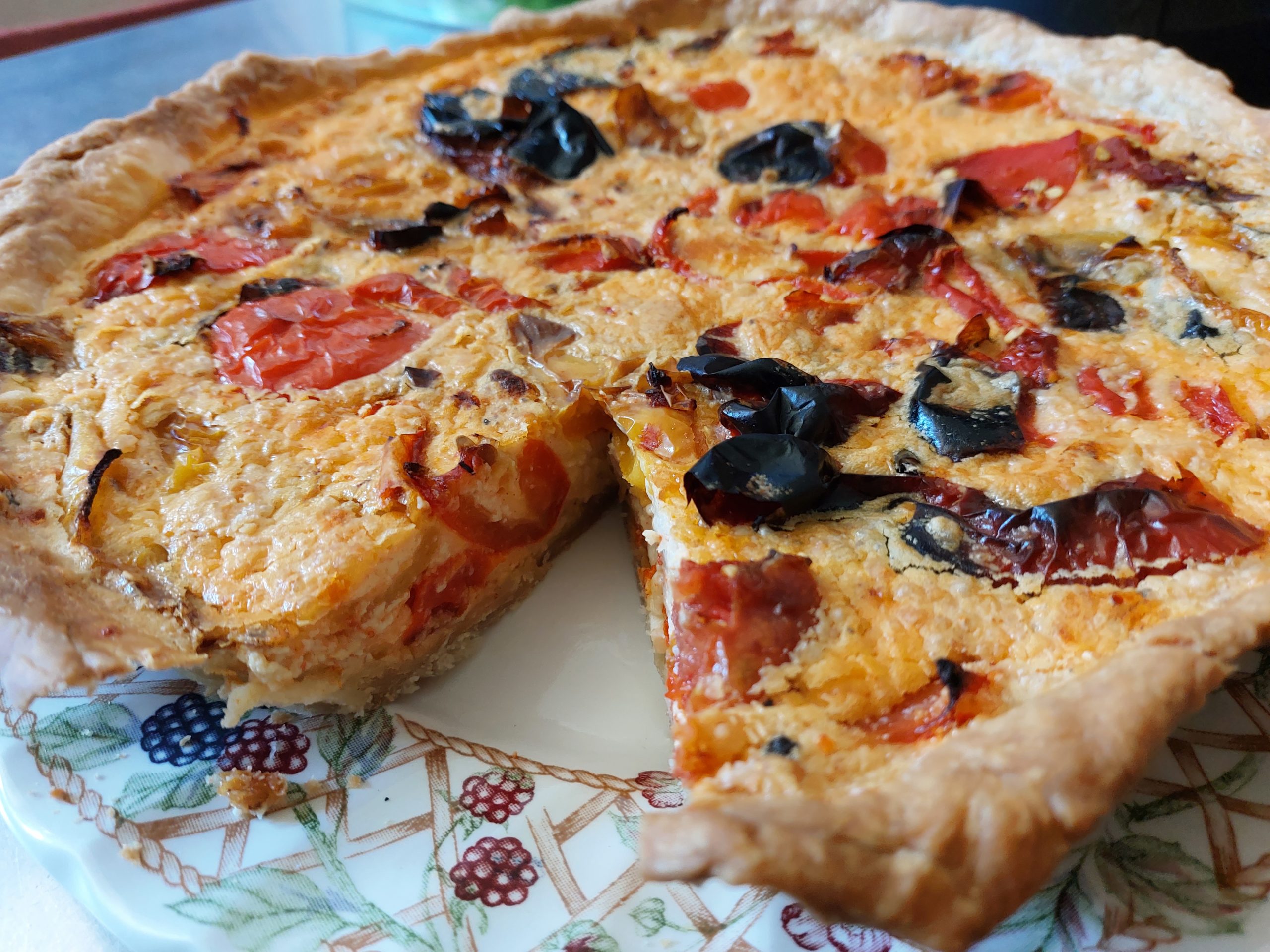 Roasted Peppers Quiche