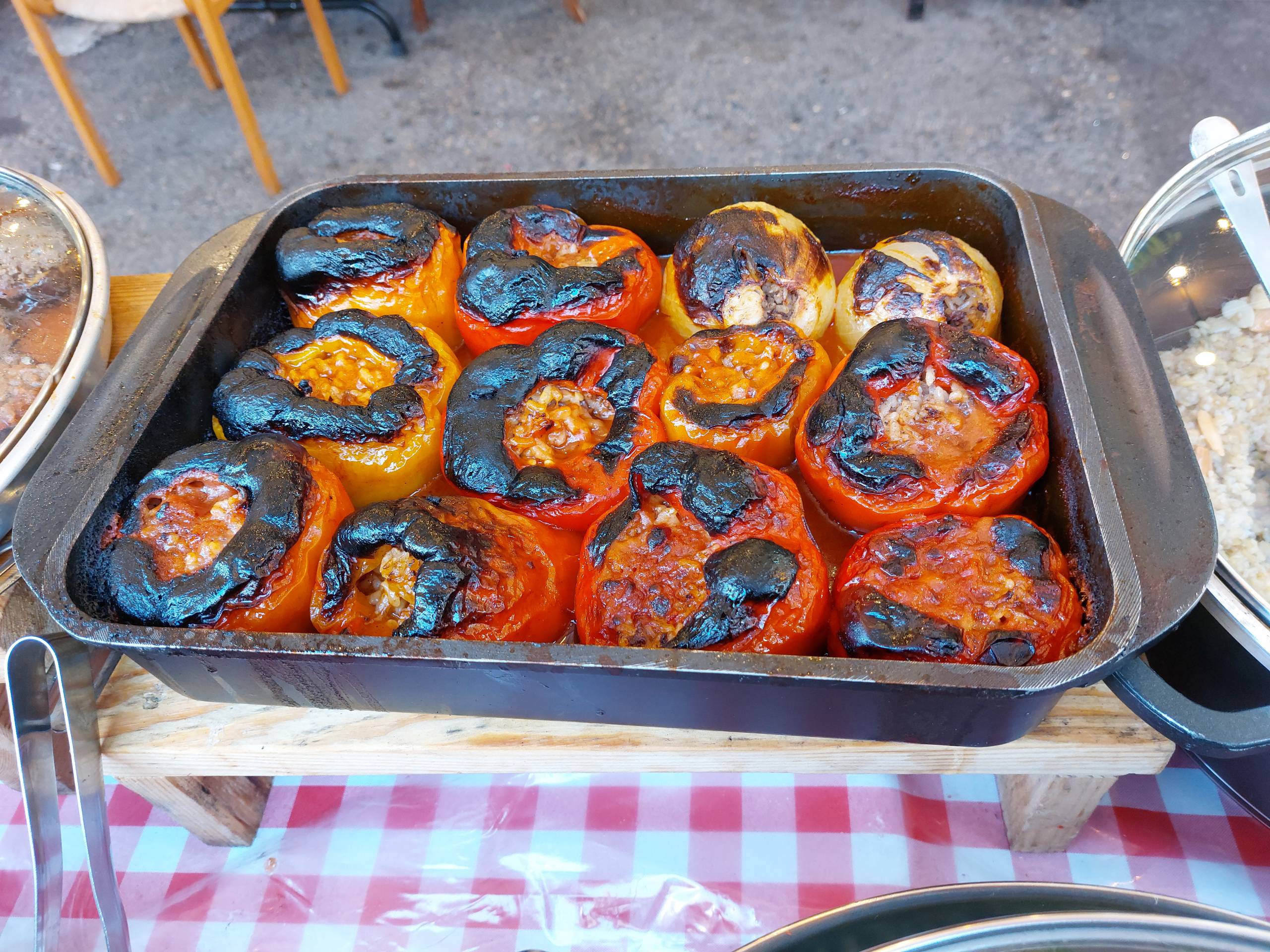 Indian Stuffed Bell Peppers, also known as Bharwa Shimla Mirch