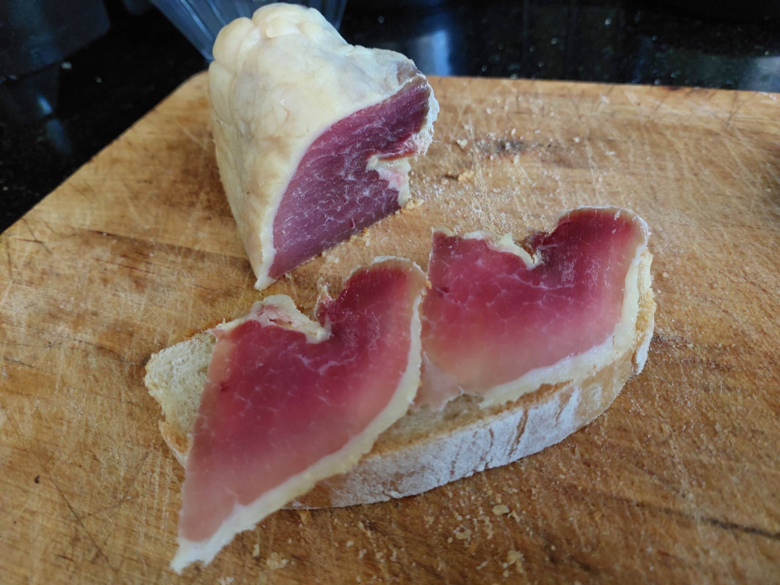 How No Salt Ciabatta and Slightly Salty Jamon Complement Each Other