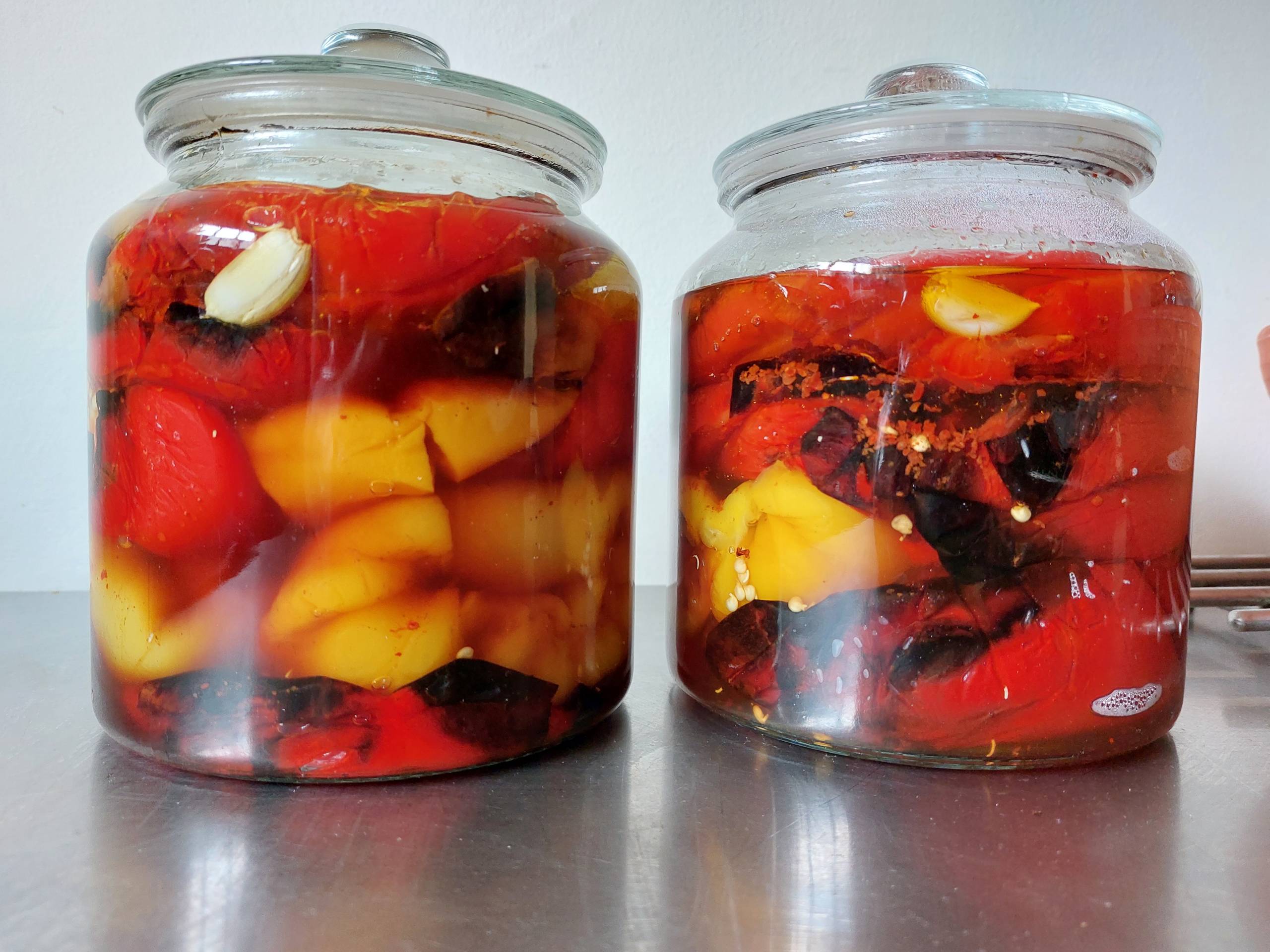 Roasted Peppers in Jar
