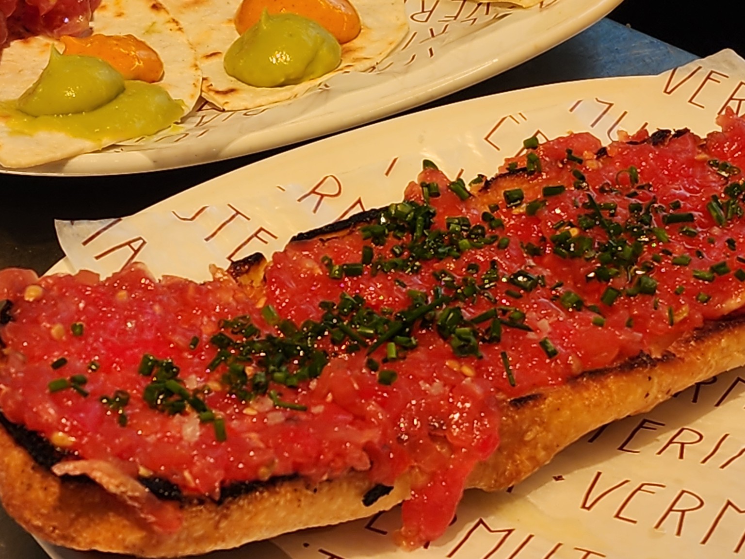 Pan con tomate on toasted bread